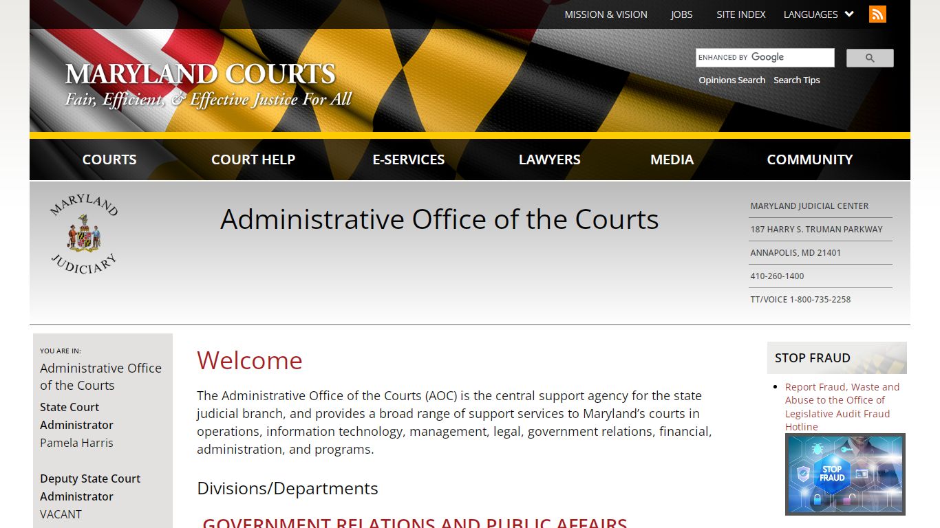 Welcome | Maryland Courts